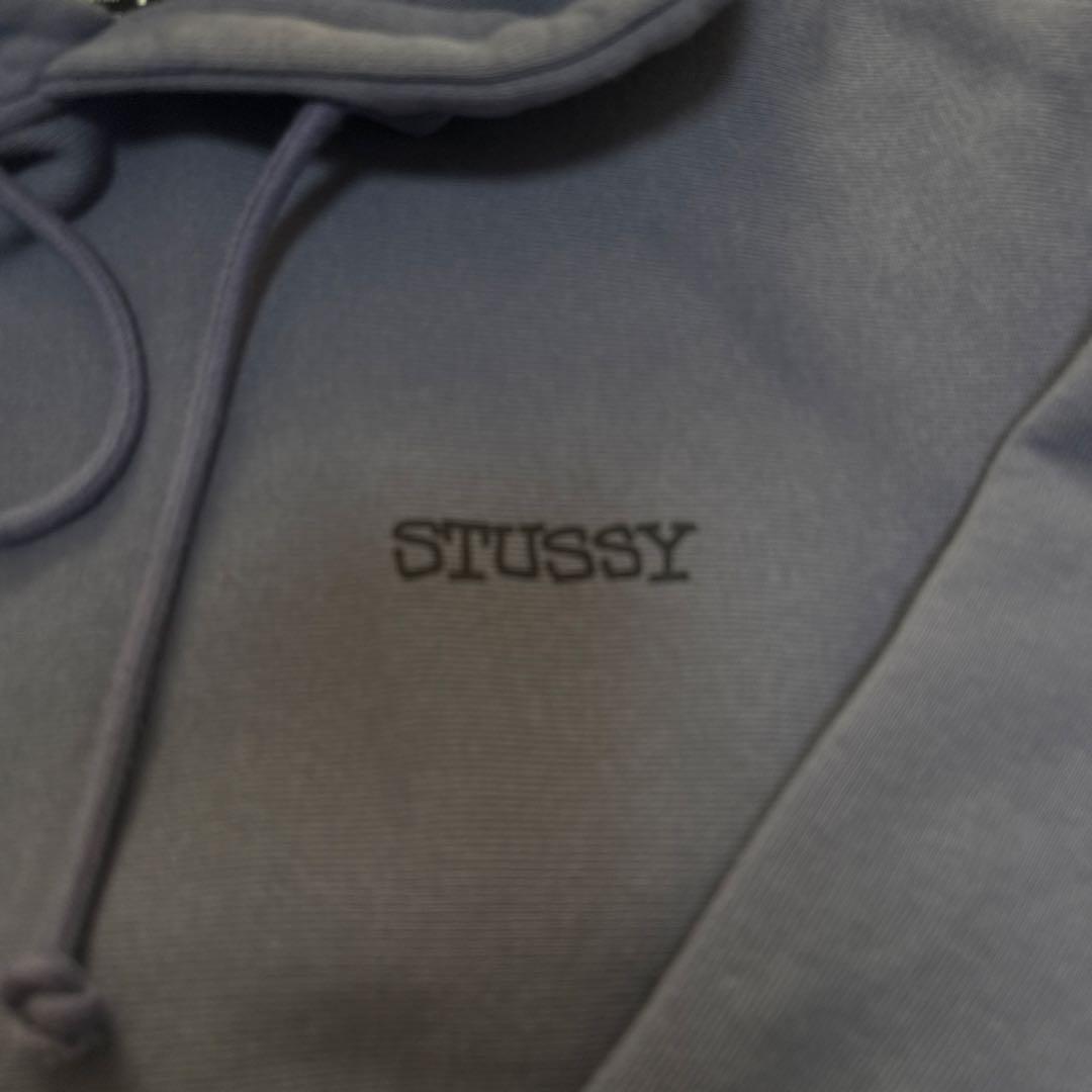 STUSSY 紫色 フード付きパーカー