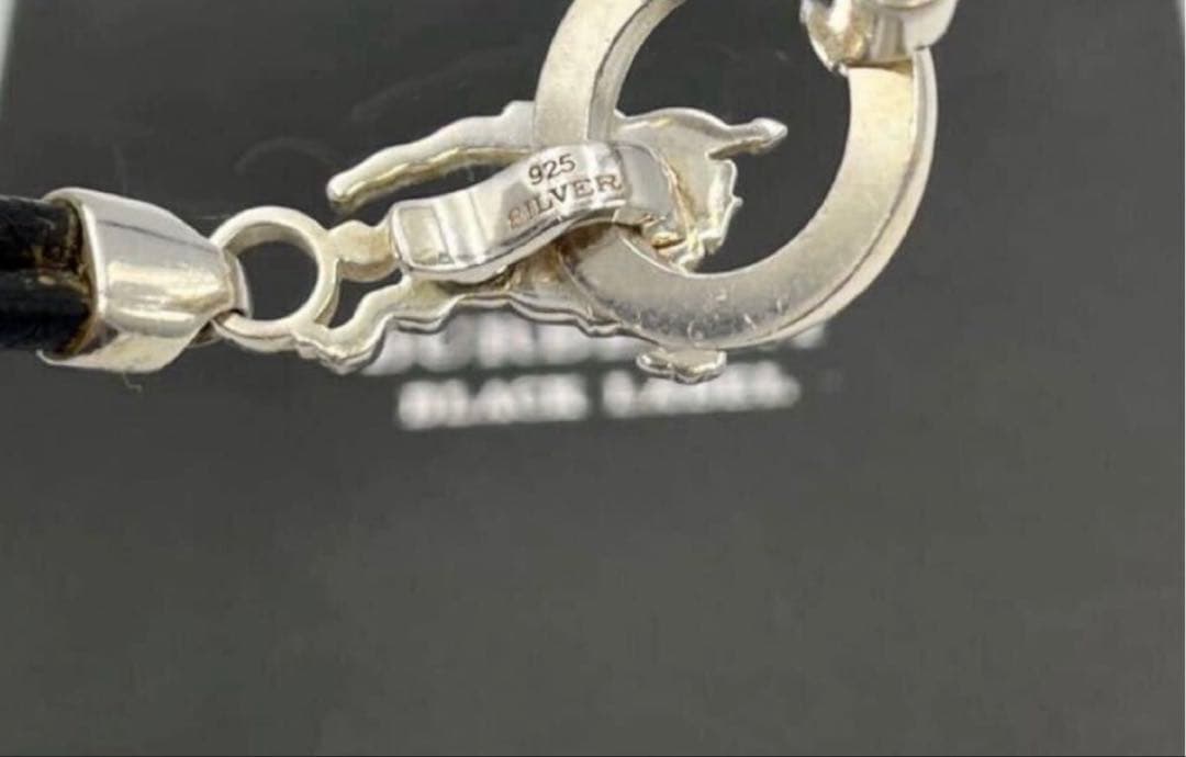 バーバリー ブラックレーベルバングル シルバー925 ブレスレットメンズ 純銀