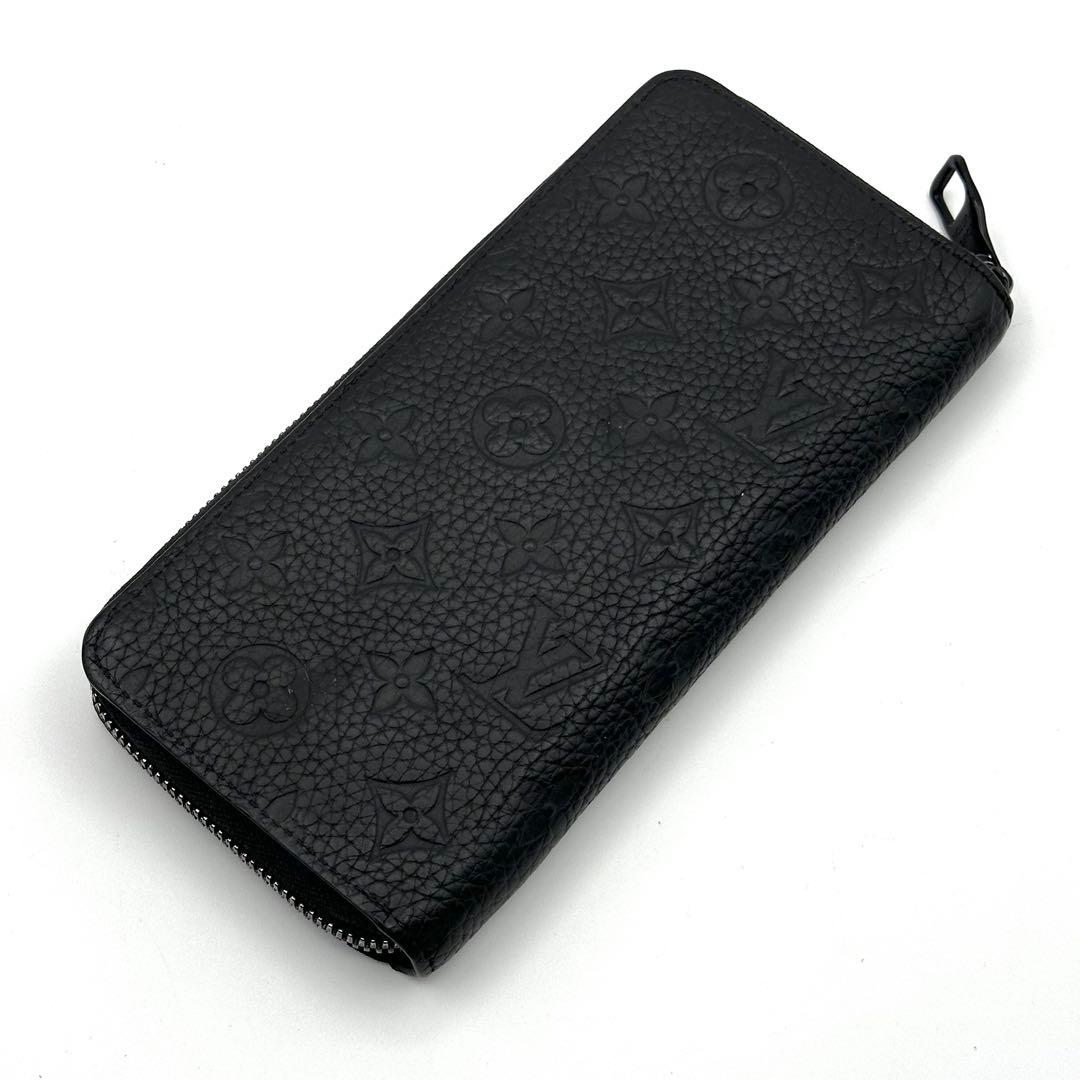 【極美品】ルイヴィトン トリヨン ヴェルティカル 長財布 メンズ ブラック 黒