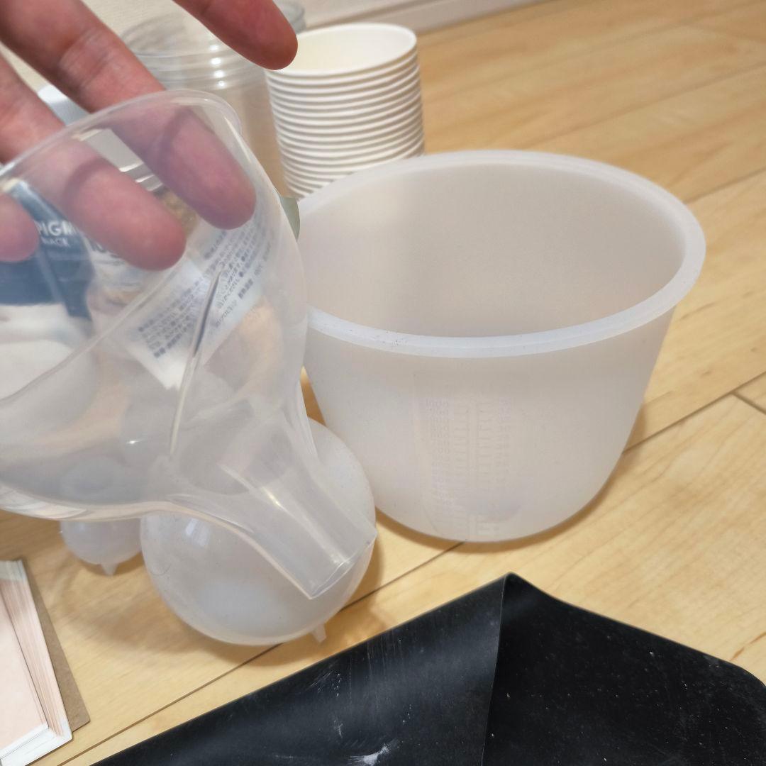 ジェスモナイト AC100 セット 顔料5色・モールド・金箔・道具一式