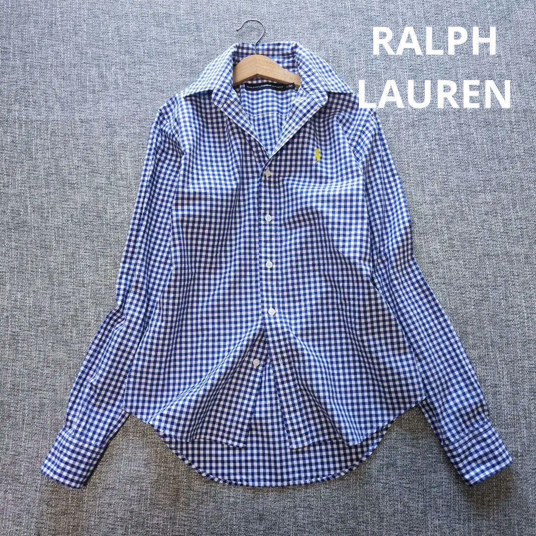 ラルフローレン　国内正規品　美シルエット　ポニー刺繡　ギンガムチェックシャツ