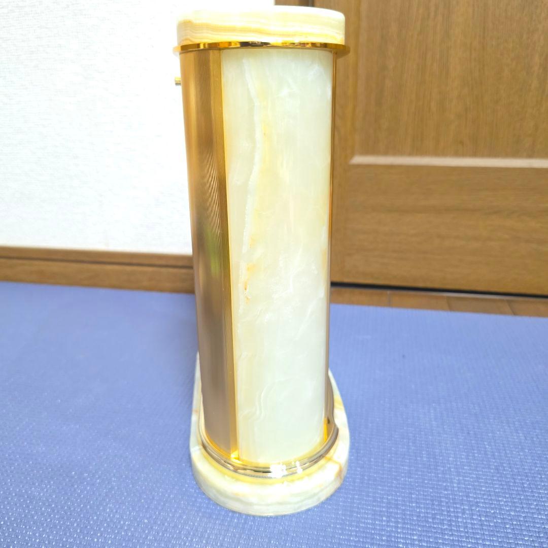 【69】【リズム高級置き時計】クイーンエリザベス2 置き時計　大理石　からくり