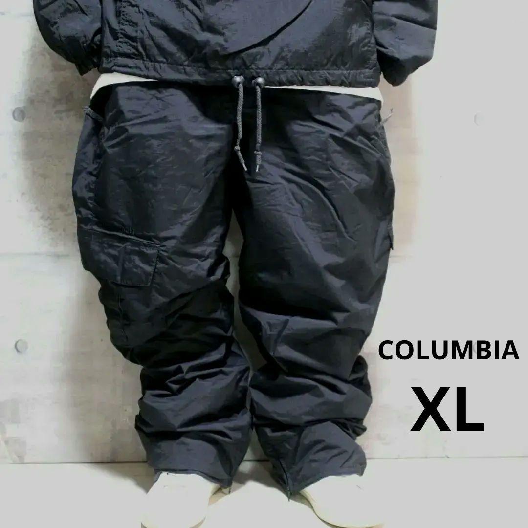 【極美品 高機能 ワイドバギー】オムニテック【XL】コロンビア スノーパンツ 黒