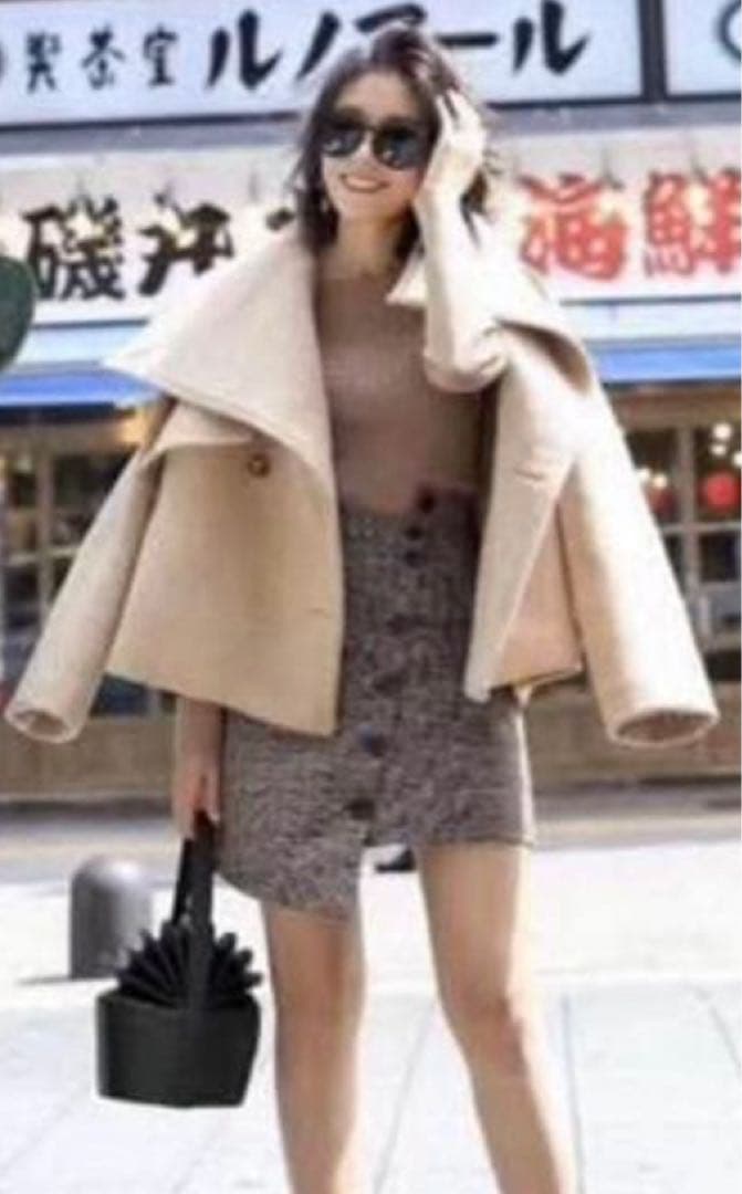 Acne Studios ショートコート drawer BLAMINK