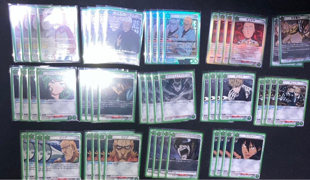 ユニオンアリーナ　緑サイタマ　ワンパンマン　デッキ　パーツ付き