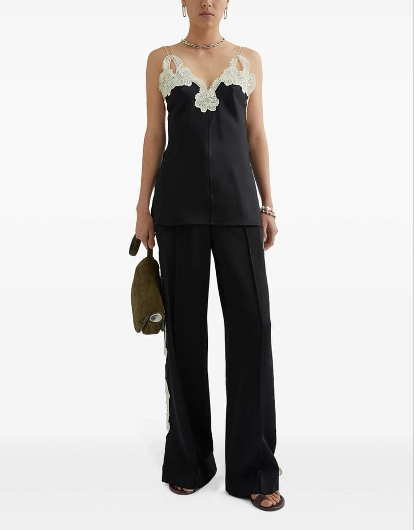 専用　JIL SANDER SS25 フラワー レース 刺繍 キャミソール