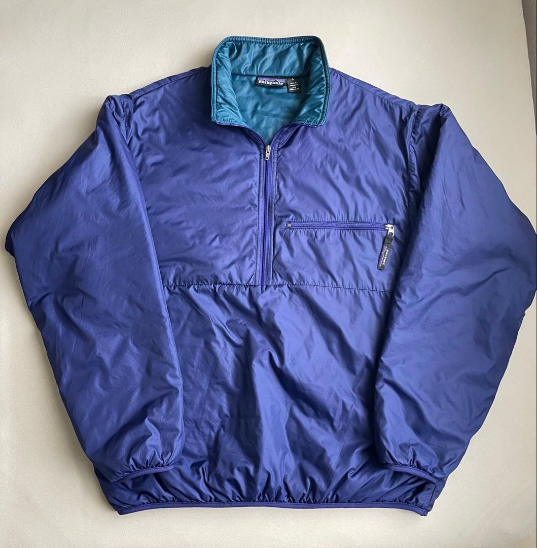 95年 patagonia 初期 パフボールプルオーバー ブルーベリー usa製