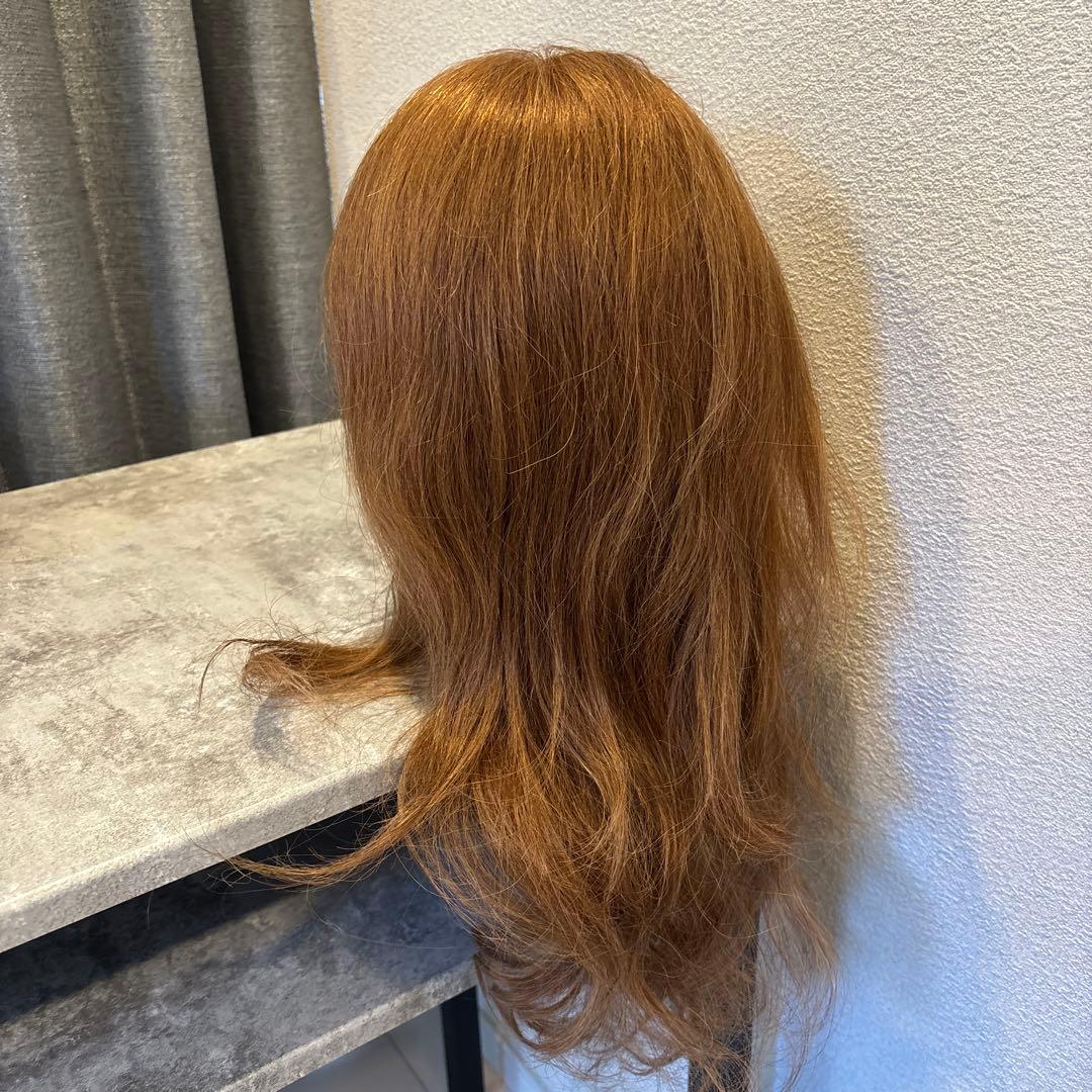 ブラウン ロングヘア ウィッグ