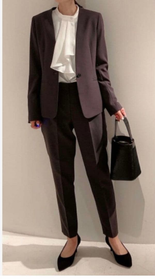 プラステ ブラッシュドバック カラーレス セットアップ ブラウン