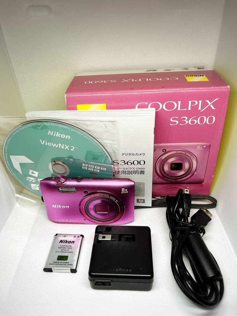 【聖】Nikon COOLPIX S3600 ピンク