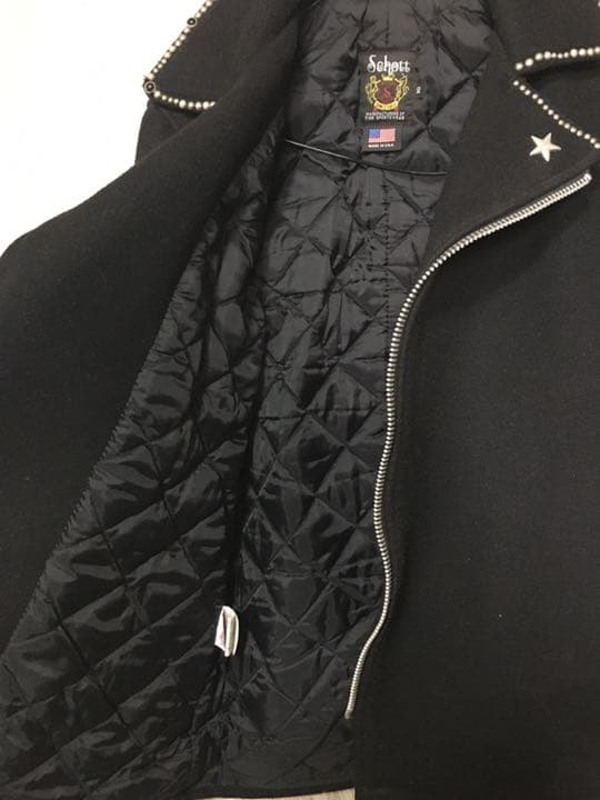 Schott ショット ワンスター スタッズ メルトン ライダース