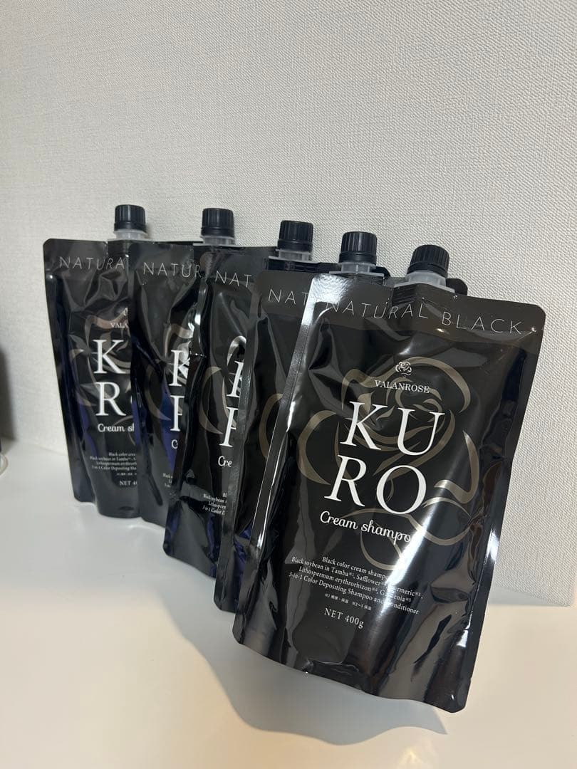 KURO ナチュラルブラック クリームシャンプー 5個セット