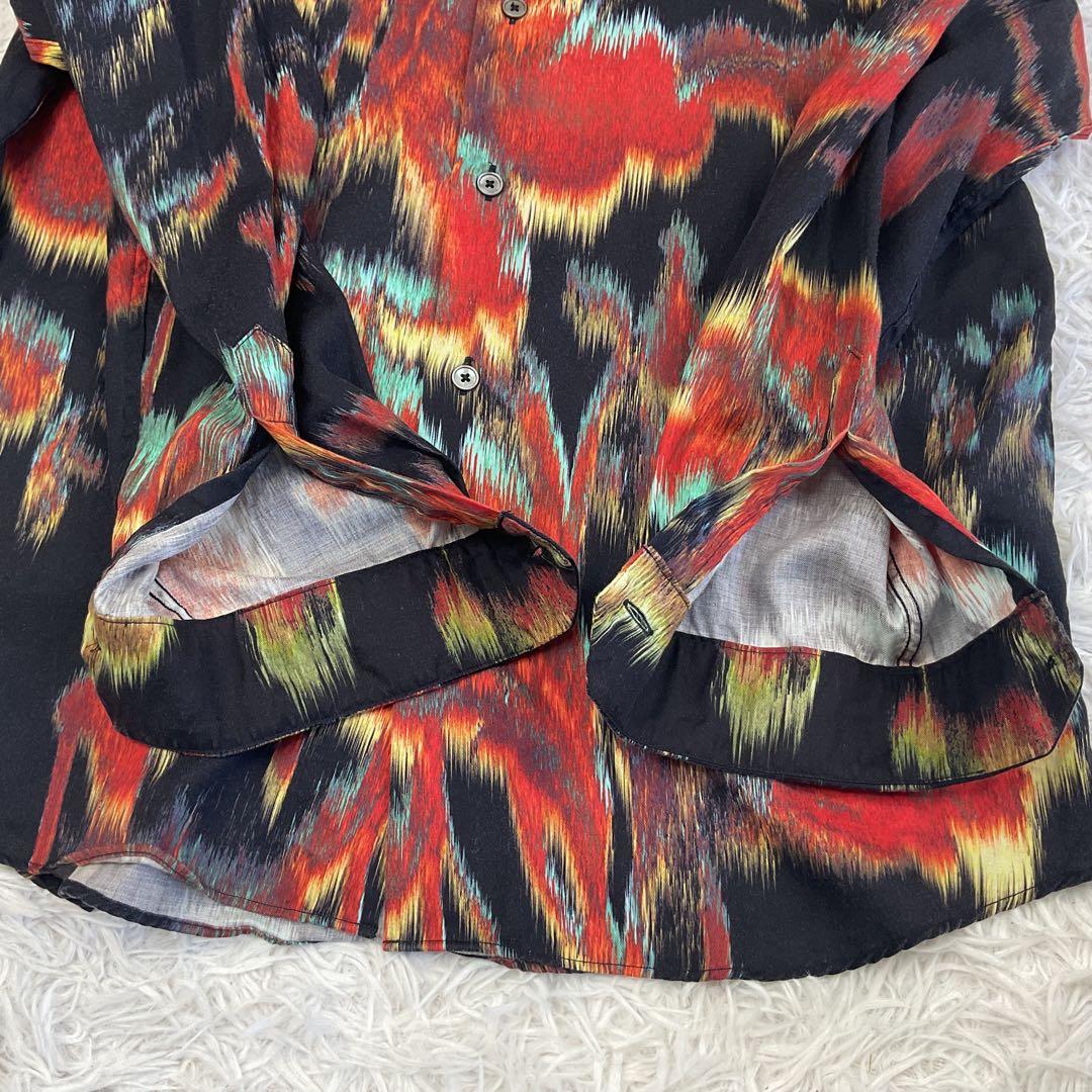 h*a様 大きいサイズ✨L✨ポールスミス　フラワー柄　総柄シャツ　現行タグ　長袖