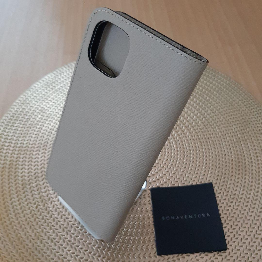【ボナベンチュラ】 ダイアリーケース iPhone 14 Plus, グレージュ