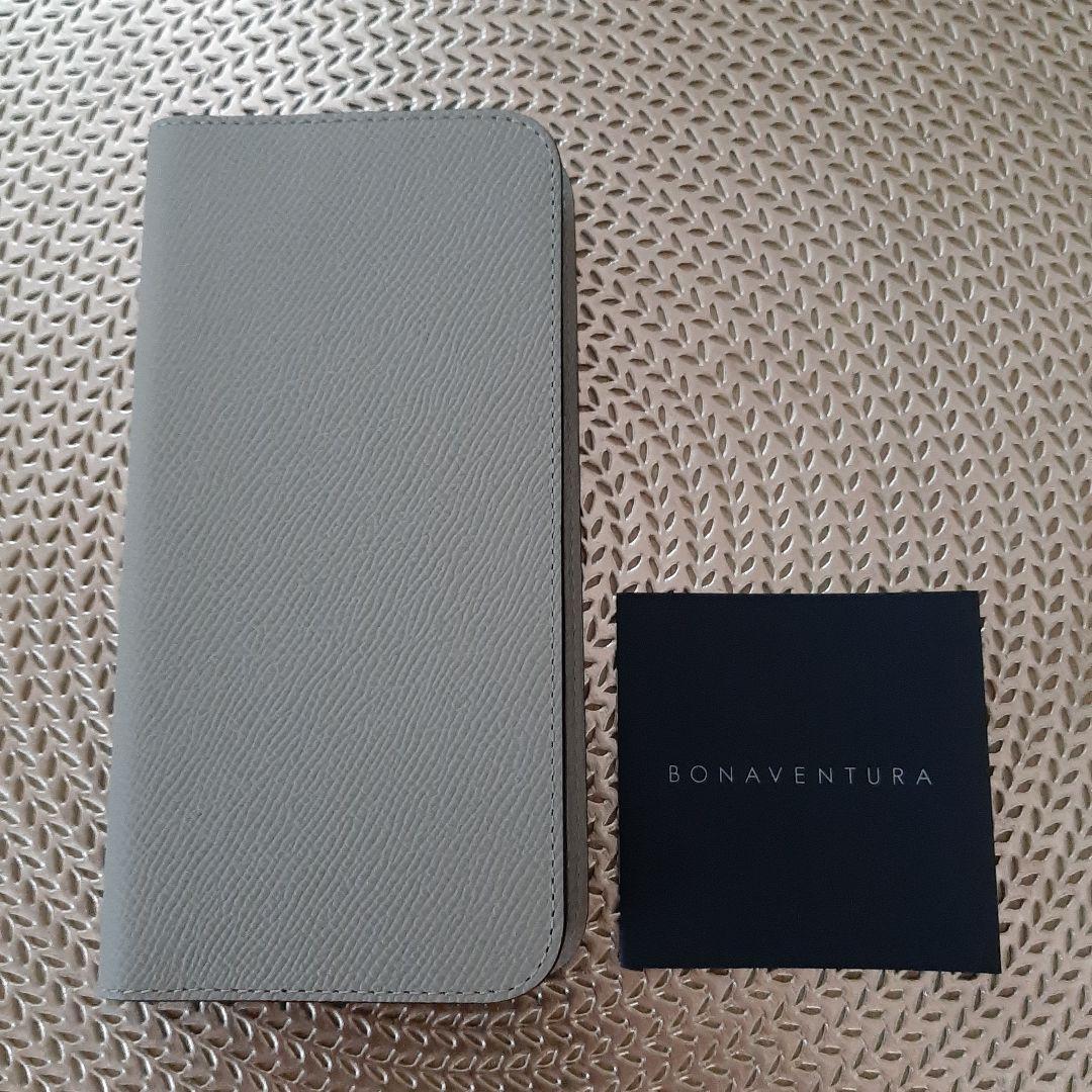 【ボナベンチュラ】 ダイアリーケース iPhone 14 Plus, グレージュ