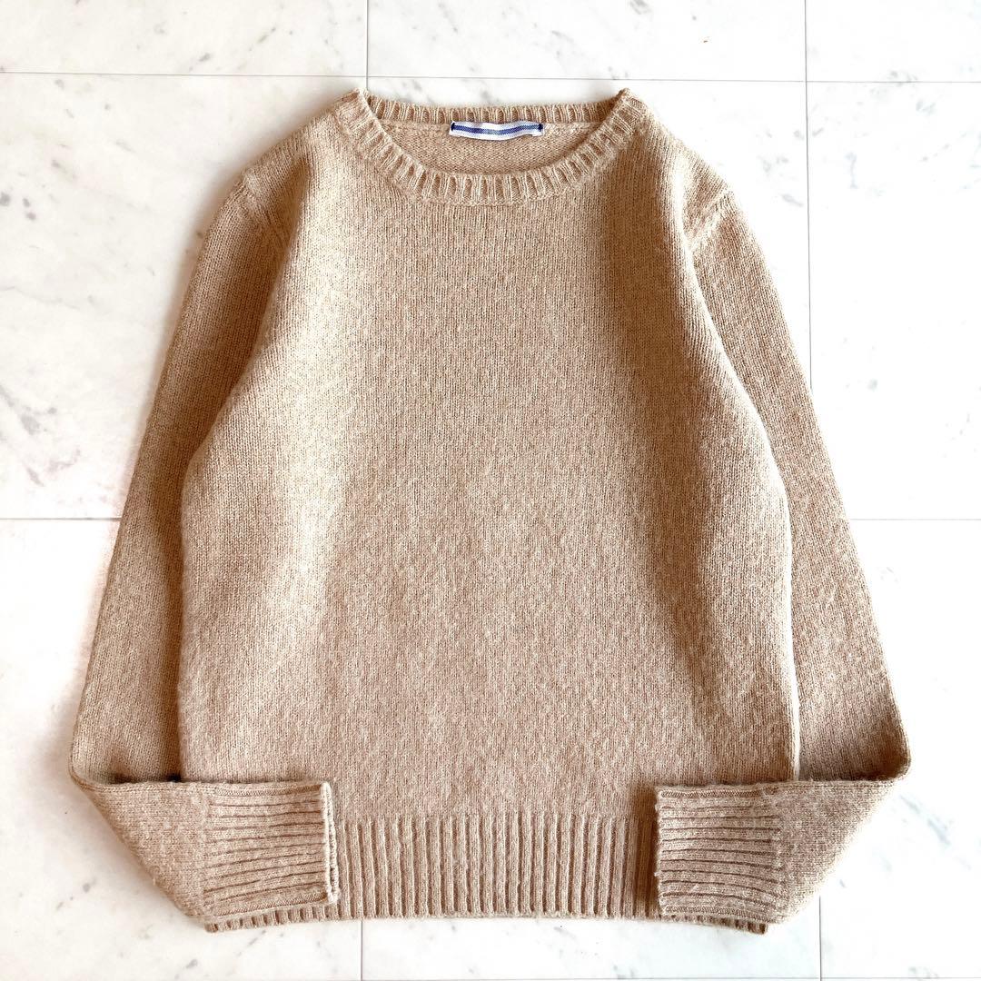 クリスタセヤ クルーネックニット ウール100% Sサイズ