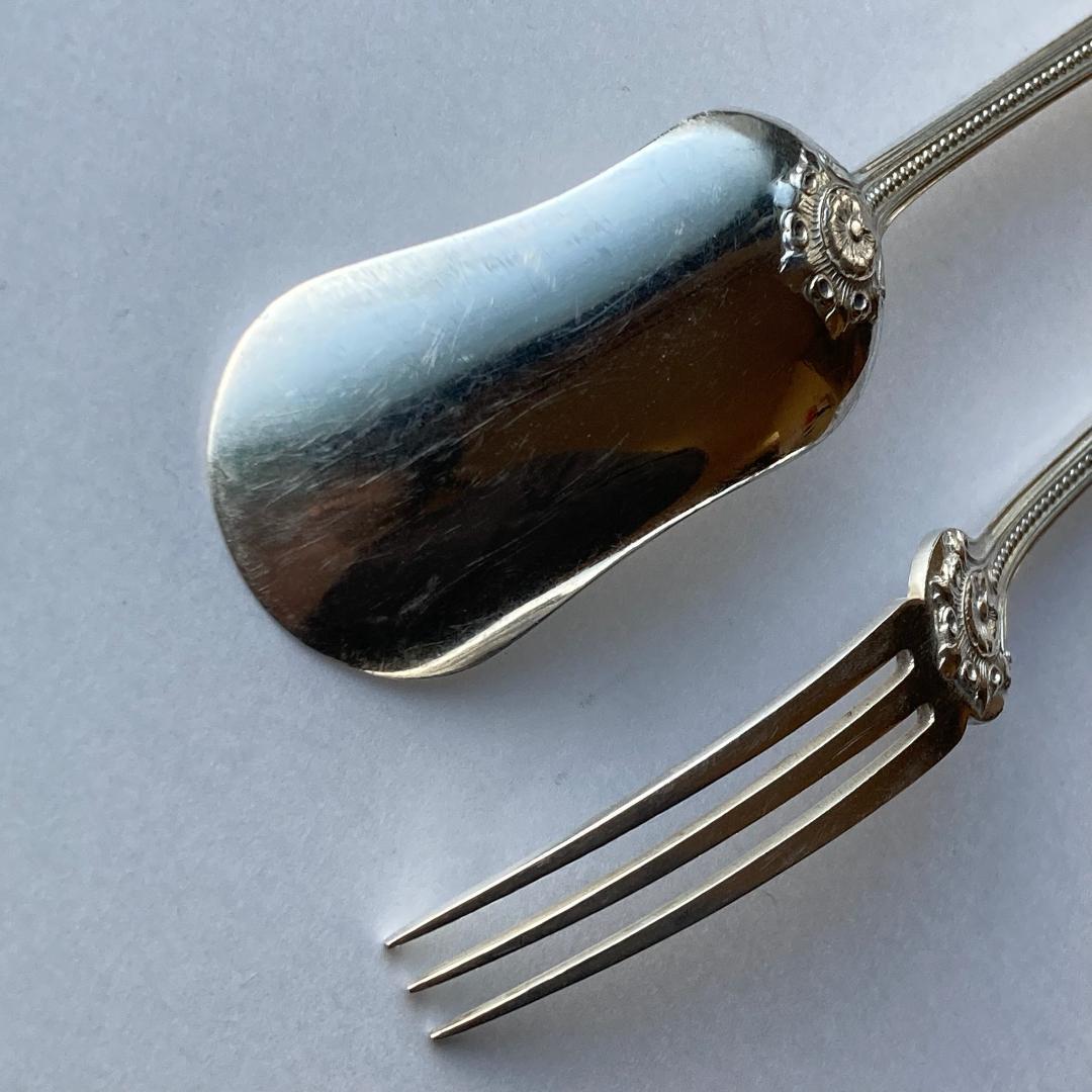 【ゆきだるま】Christofle⭐️スプーン　フォーク　２セット