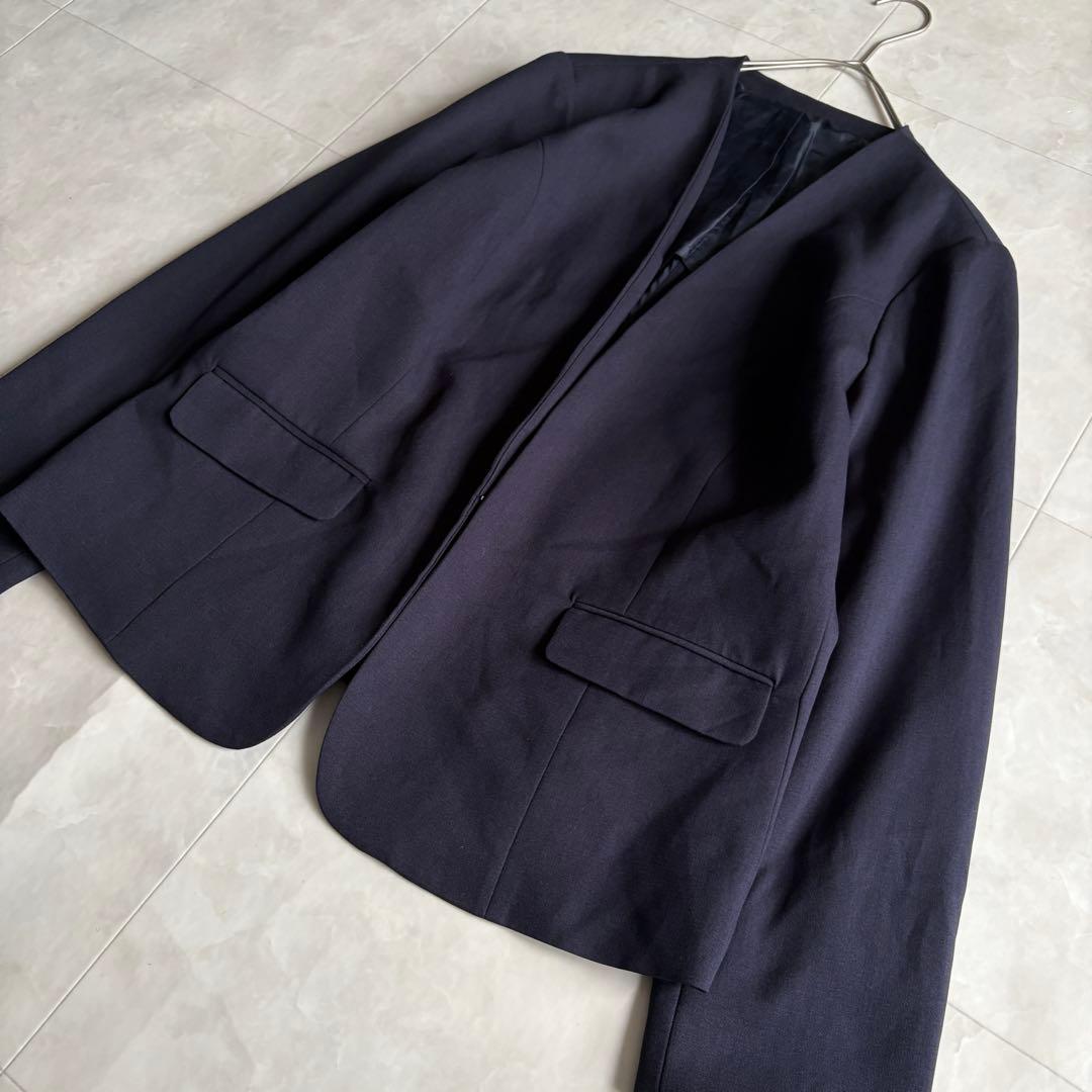 theory luxe ノーカラー ジャケット パンツスーツ セットアップ XL