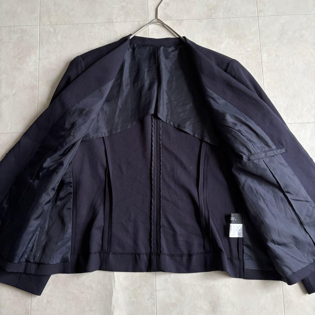 theory luxe ノーカラー ジャケット パンツスーツ セットアップ XL