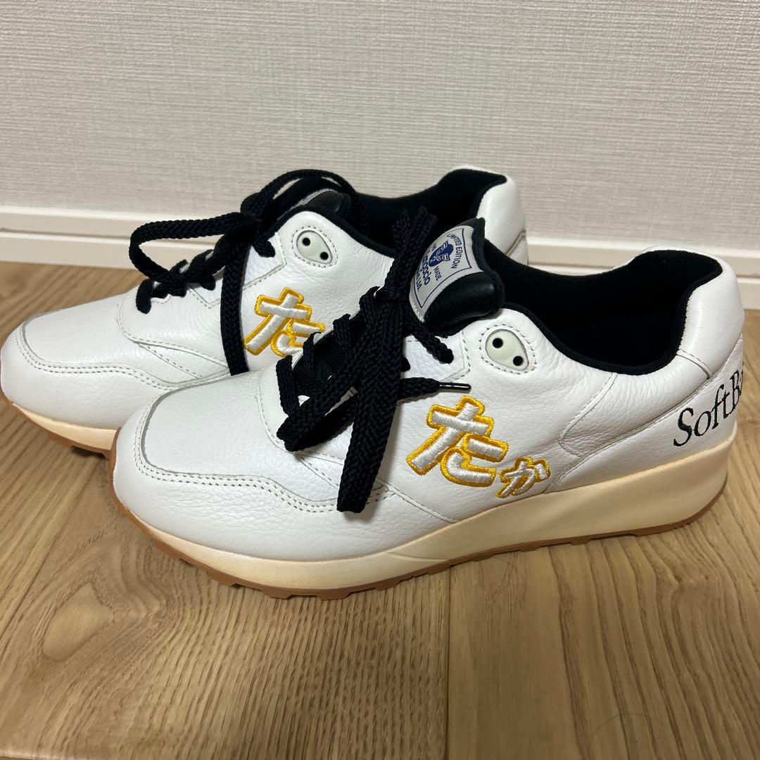 ソフトバンクホークス スニーカー ホワイト サンガッチョ 26センチ 紐付