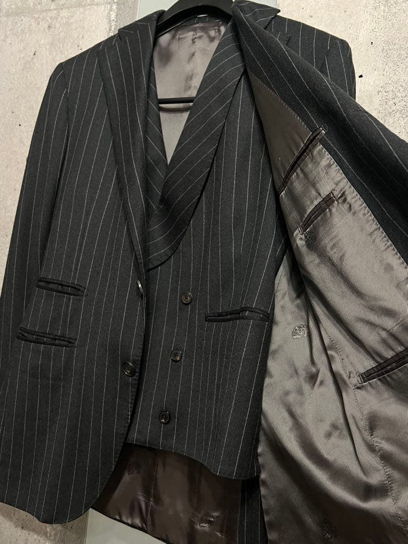 GABRIELE PASINI◆セットアップ/44/ ダークグレー ストライプ