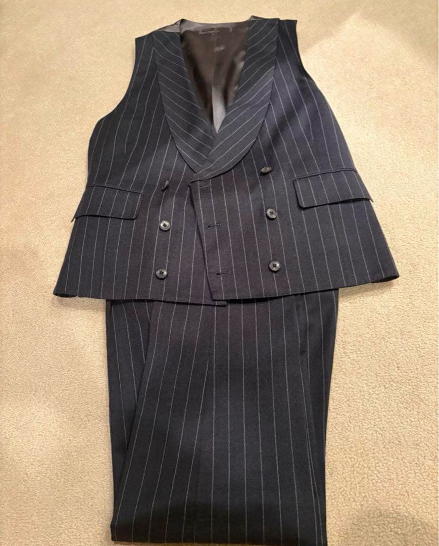 GABRIELE PASINI◆セットアップ/44/ ダークグレー ストライプ