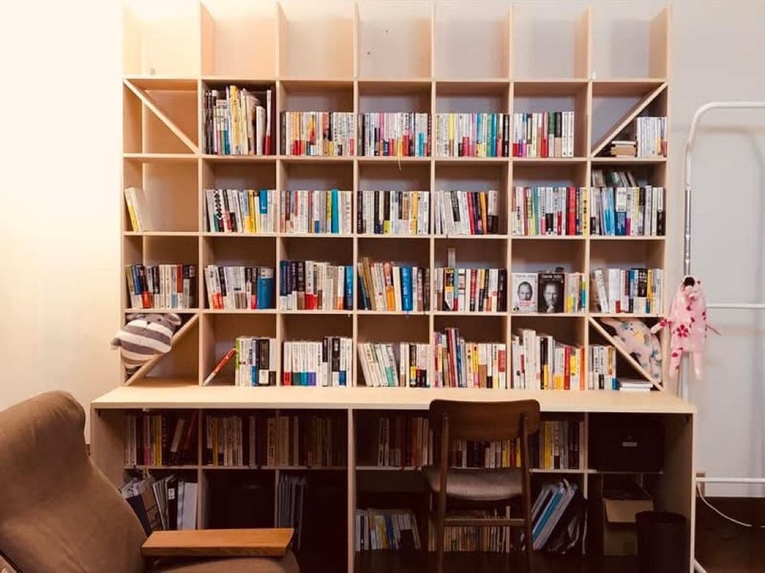 margherita マルゲリータ 7コマ×7コマ カウンター付き本棚