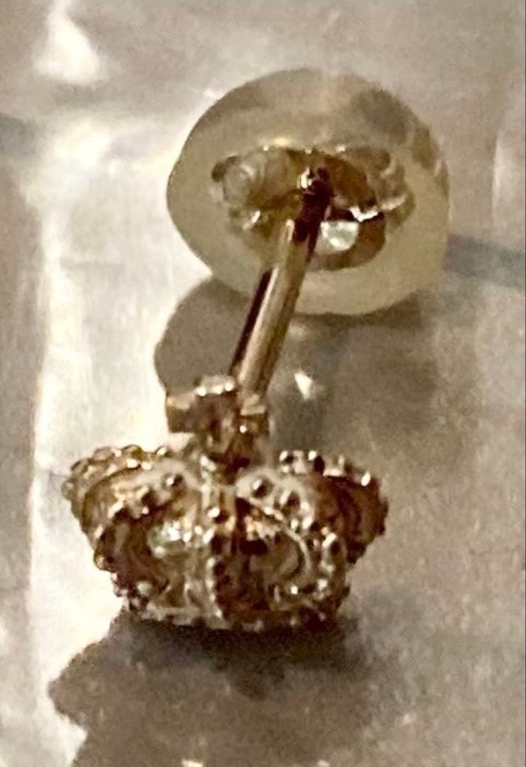 ジャスティンデイビス　王冠シングルピアス18金ピンクゴールド