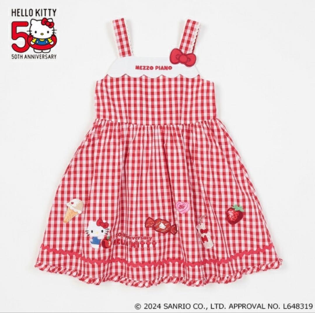 「未使用」MEZZO PIANO ハローキティ 50th ワンピース