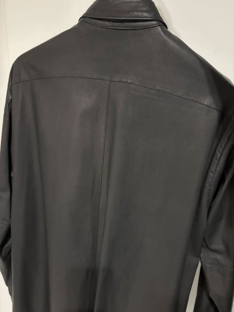 COMOLIコモリ20AW ディアスキン レザーシャツ ジャケット サイズ1