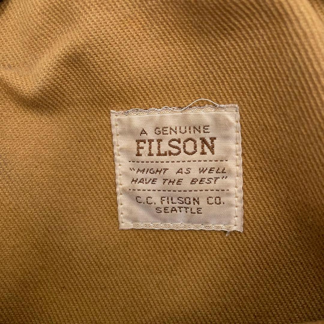 フィルソン トートバッグ キャンバス 肩掛け A4収納 ベージュ