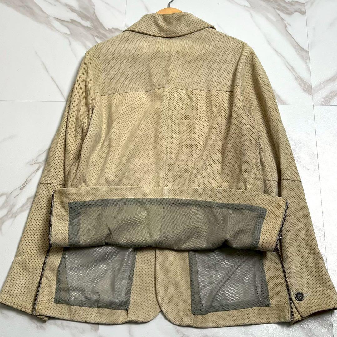 学様　EMMETT エンメティ　シングルライダース　ジャケット ベージュ