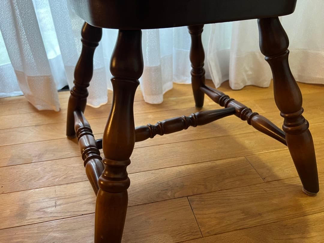 高級 オーク材 回転式アームチェア②