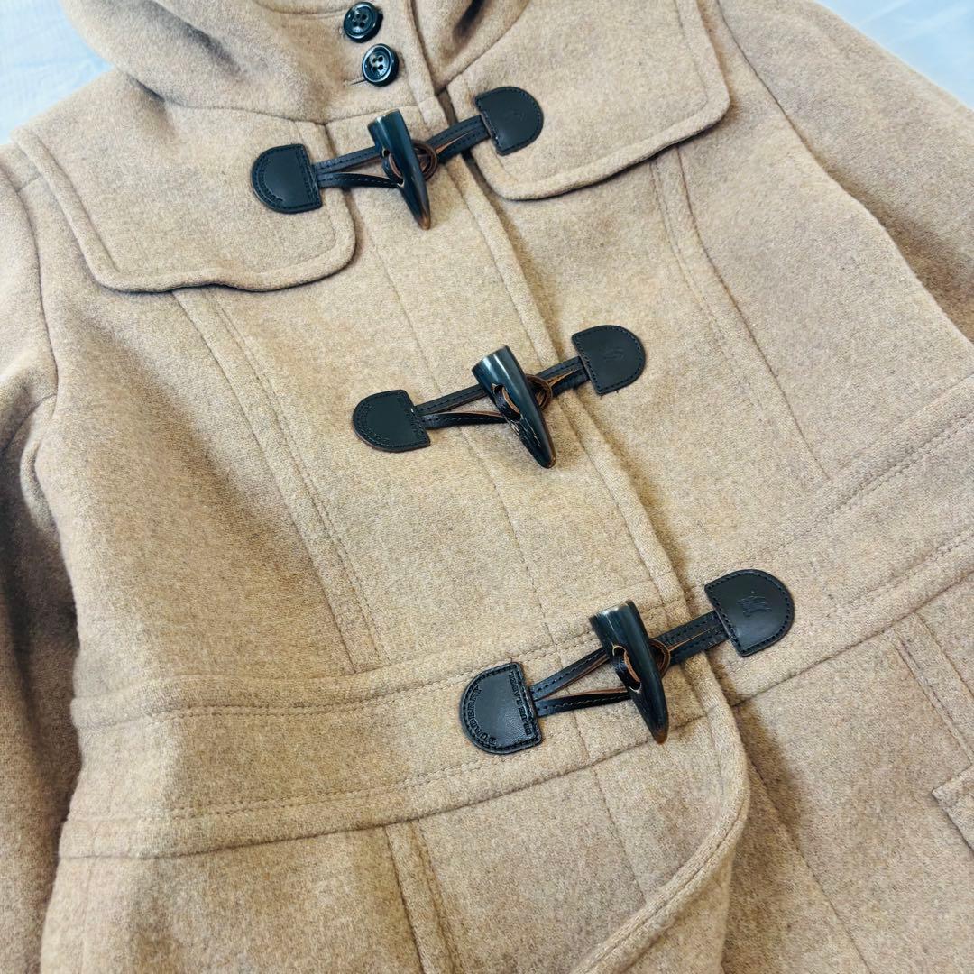 バーバリー ダッフルコート ノバチェック フード　ベージュ 40 Lサイズ