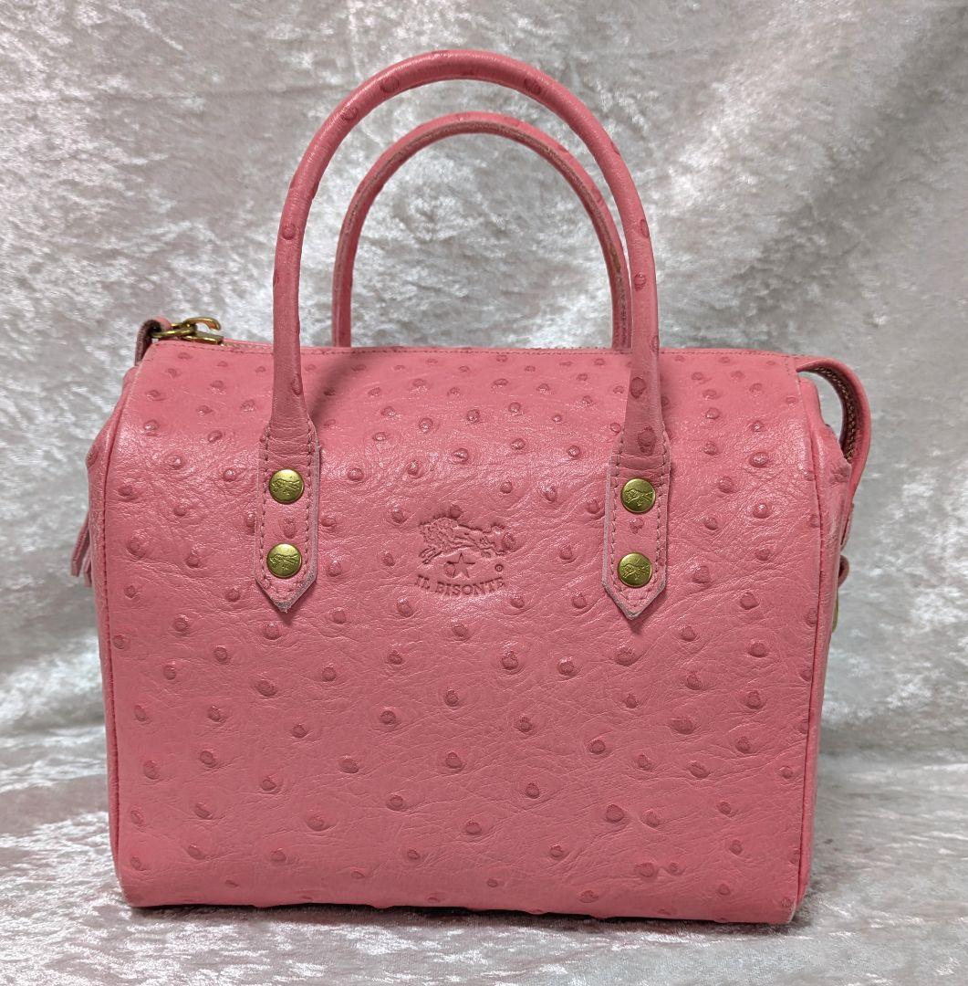 お値引可/イルビゾンテ/ボストンバッグ/ピンク