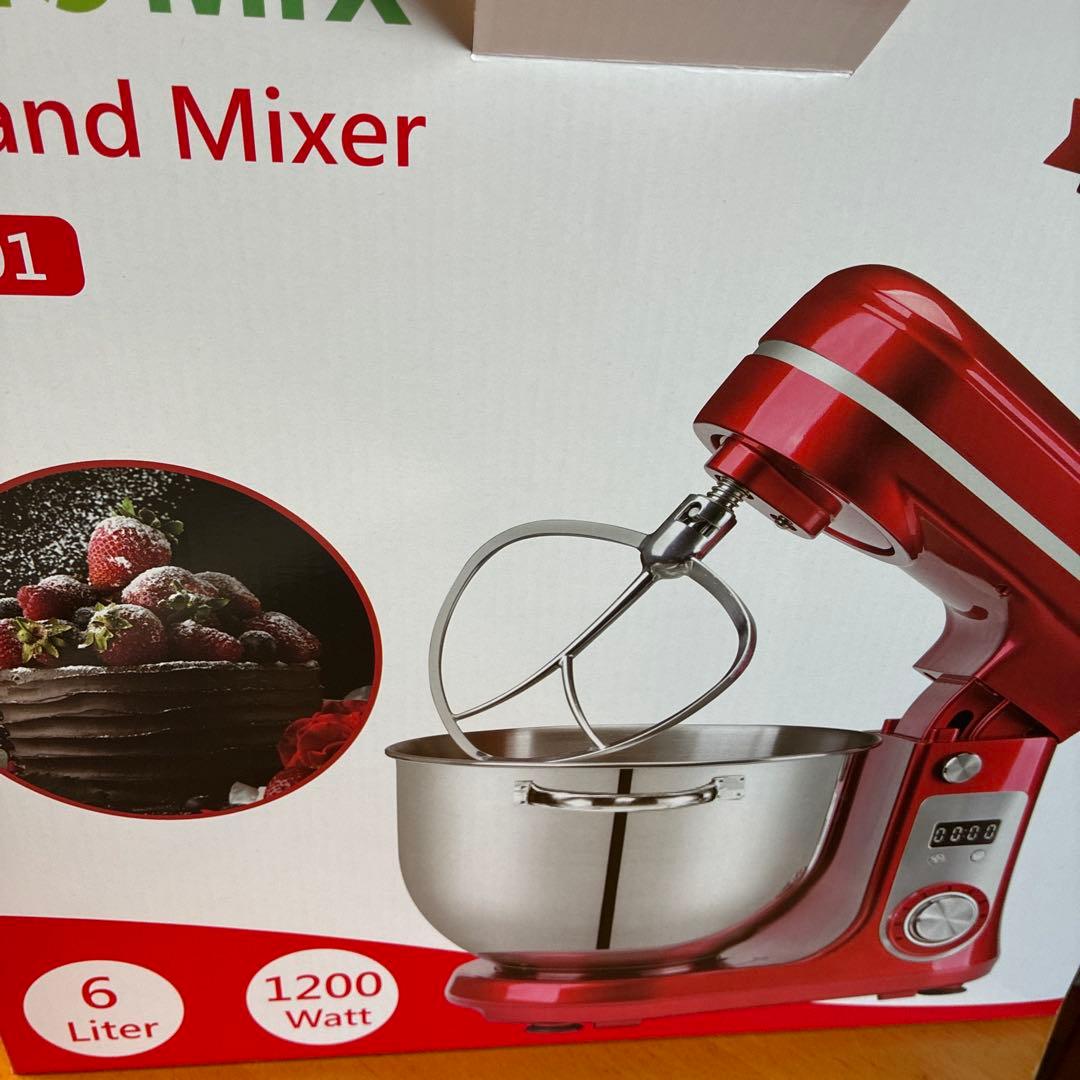 BiblioMix スタンドミキサー BM01 6リットル 1200ワット