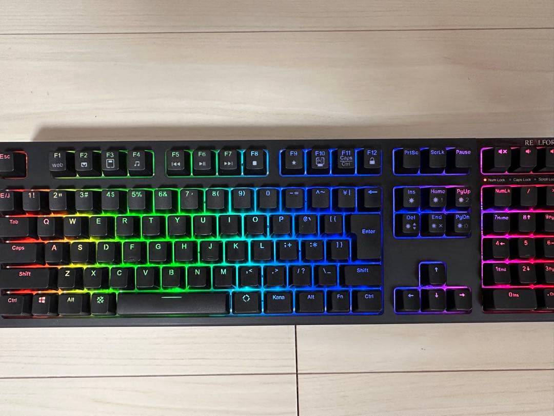 REALFORCE R2A-JP4G-BK RGB キーボード 本体 日本語配列
