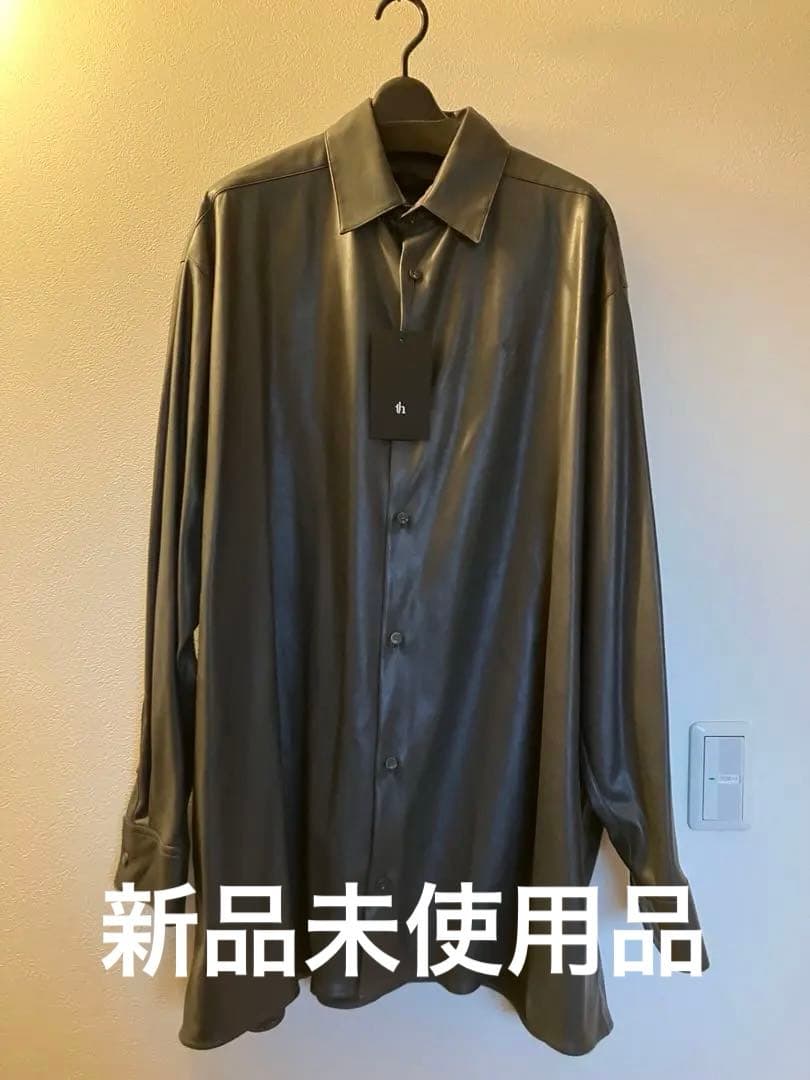 トップス th product Leather Oversized Shirt
