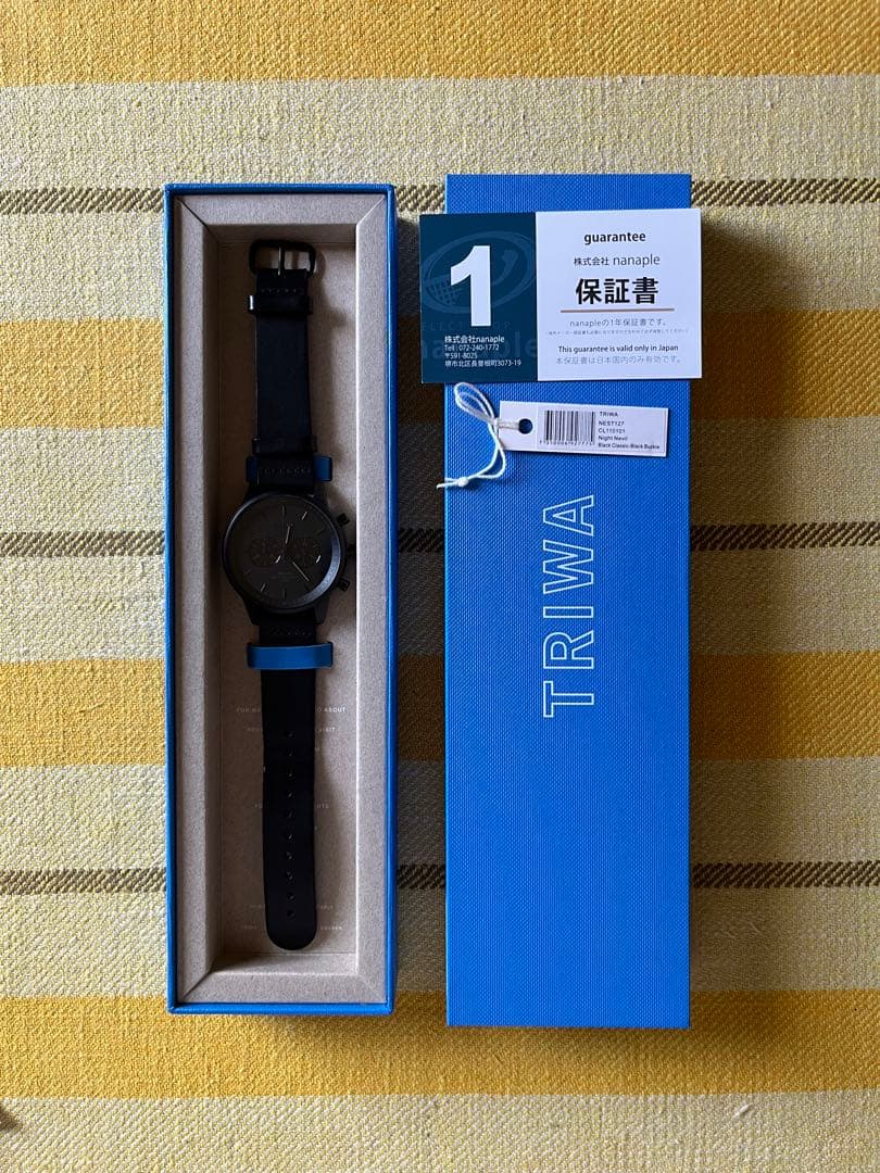 【TRIWA】腕時計 NIGHT NEVIL 黒