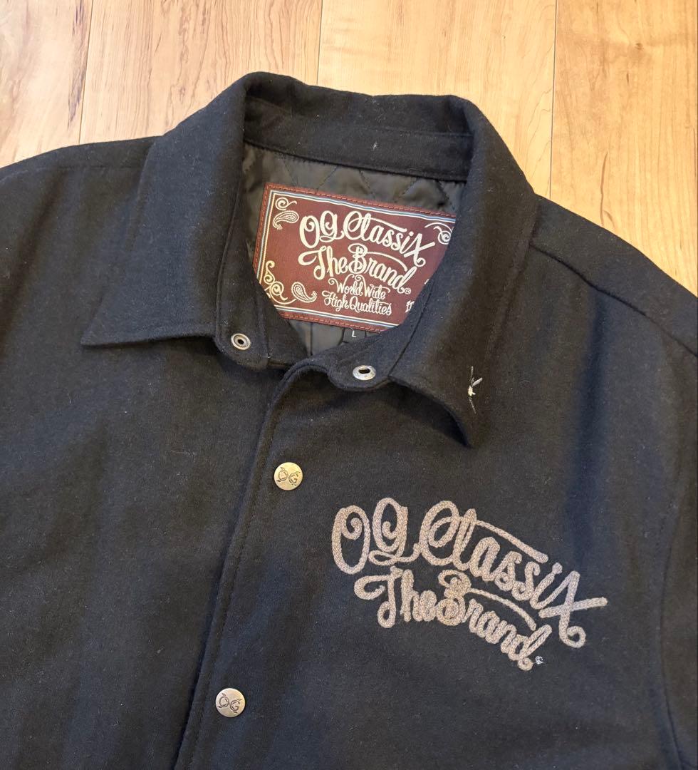 OG CLASSIX ウールジャケット 刺繍 Lサイズ 黒 ローライダー