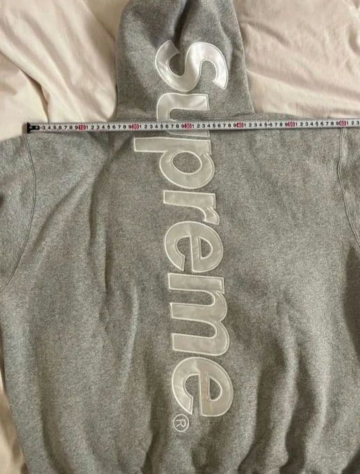 Supreme グレー フーディー パーカー