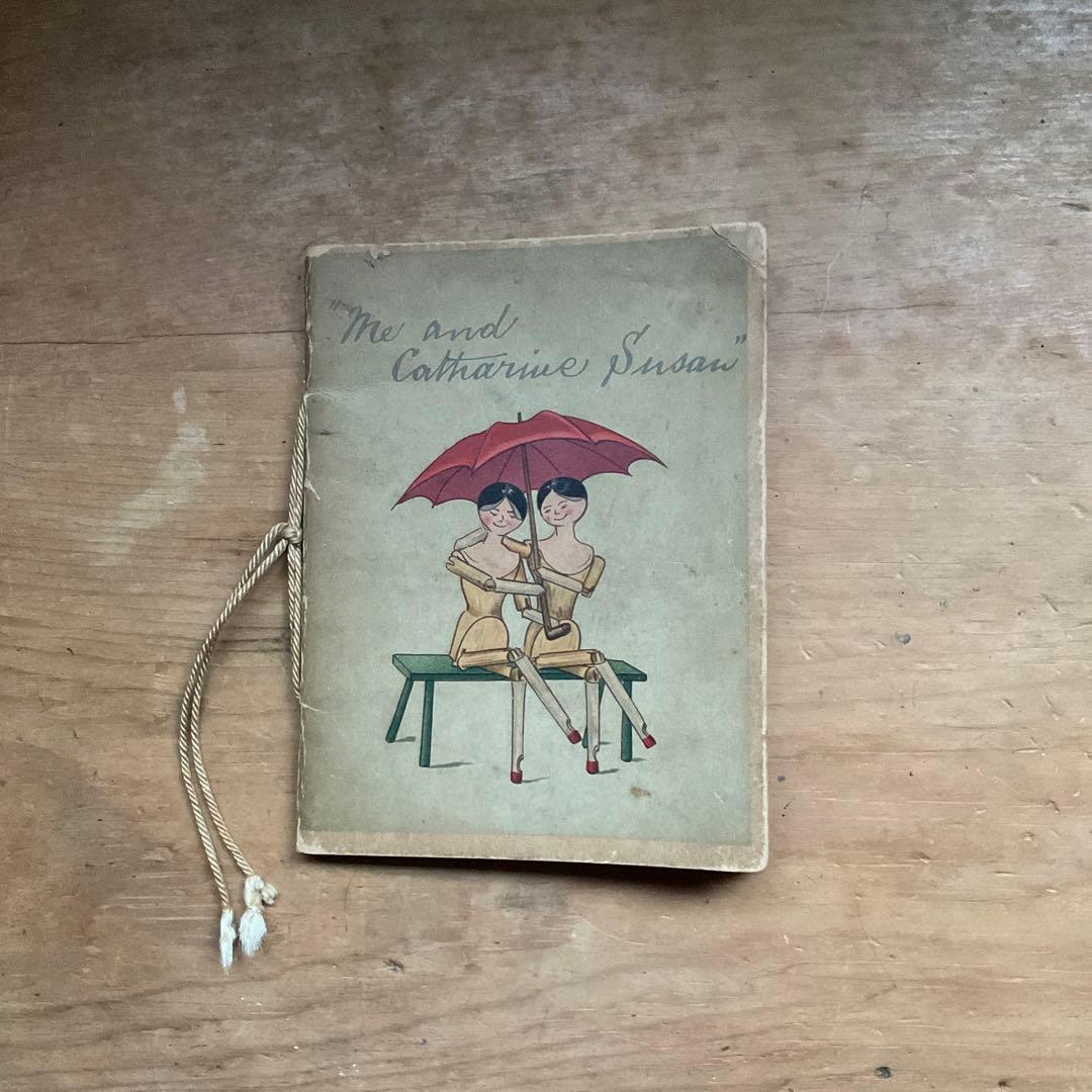 アンティークペグドール絵本　me and Catharine Susan