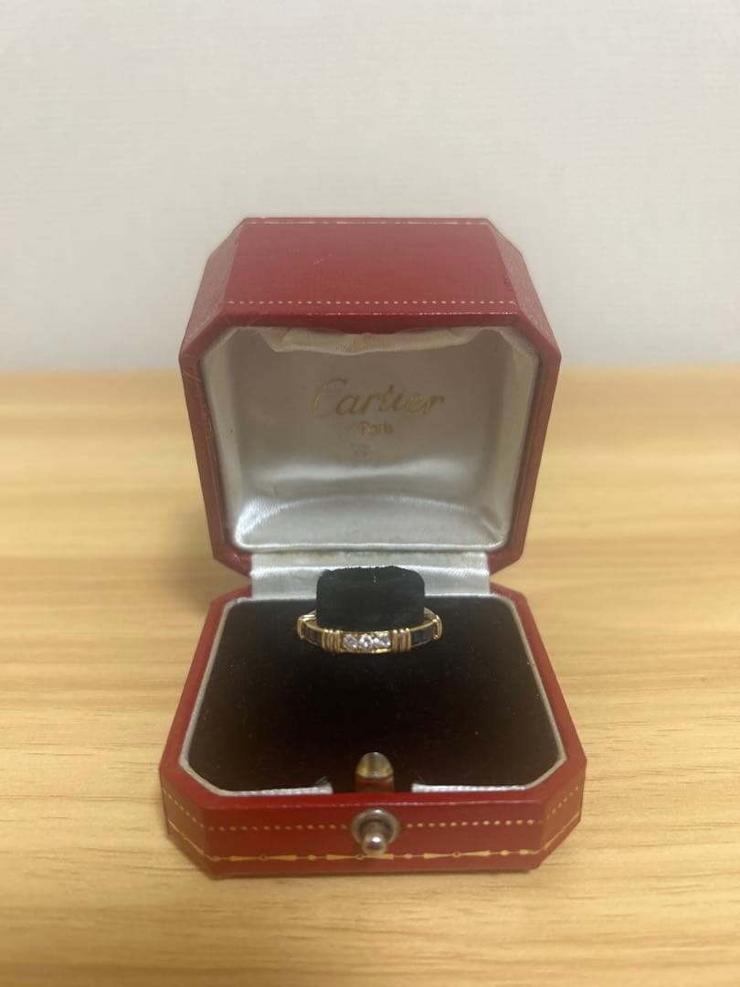 Cartier ゴールド サファイア ダイヤモンド リング