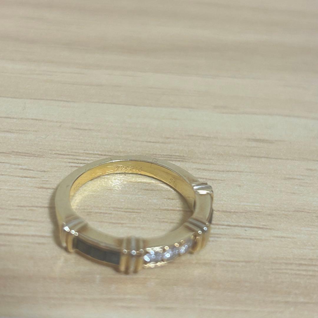 Cartier ゴールド サファイア ダイヤモンド リング