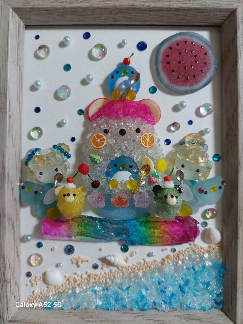 シーグラスアート しろくまかき氷♪