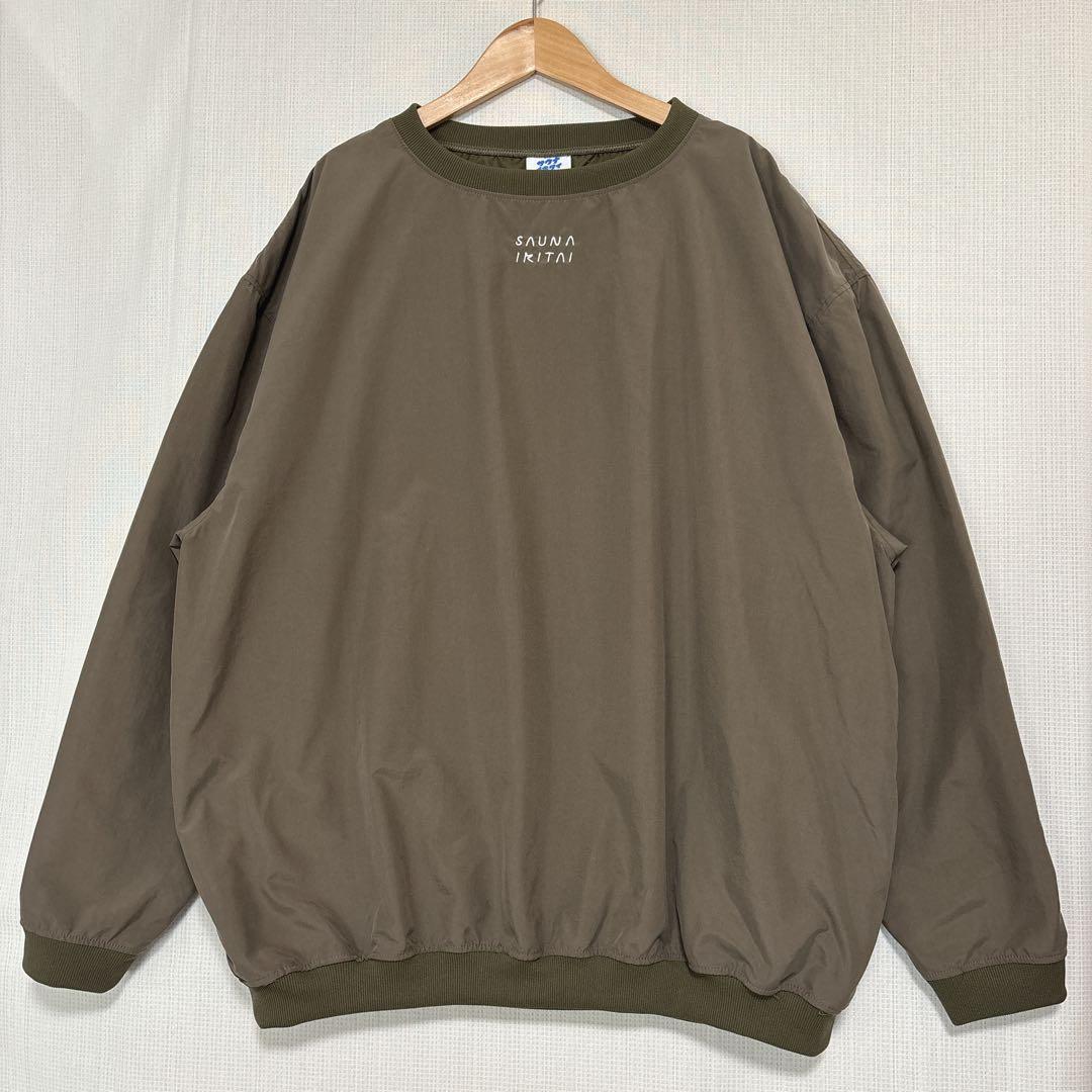 【美品】サウナイキタイ　めちゃでかクルーネック　⭐︎　カーキ