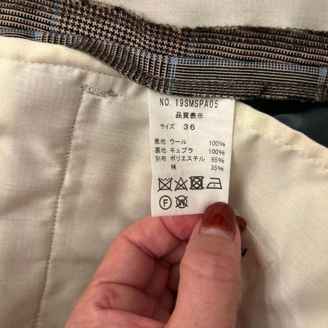 THE SHINZONE チェック柄パンツスーツ上下