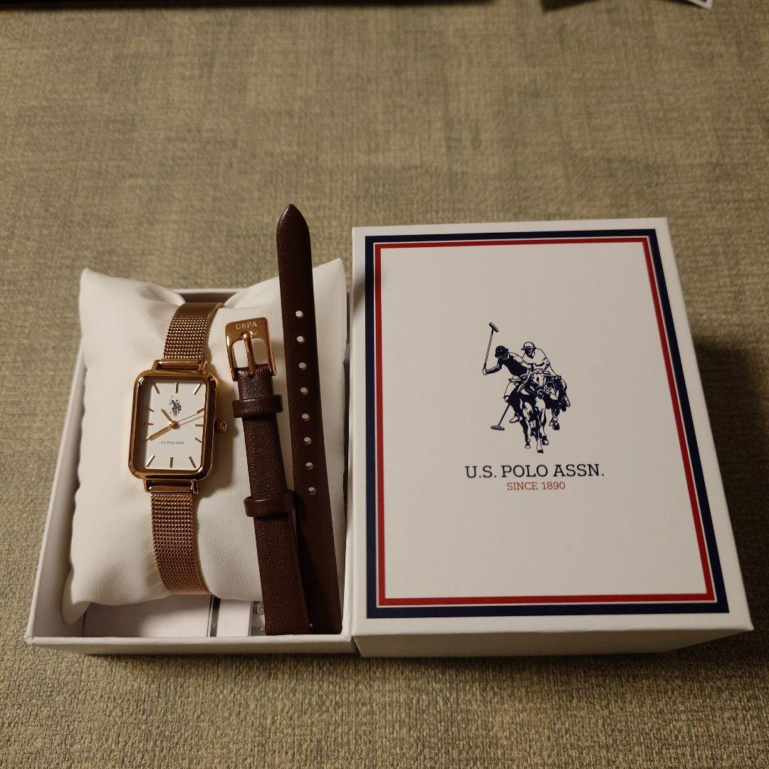 U.S. POLO ASSN. レディースウォッチ ゴールド
