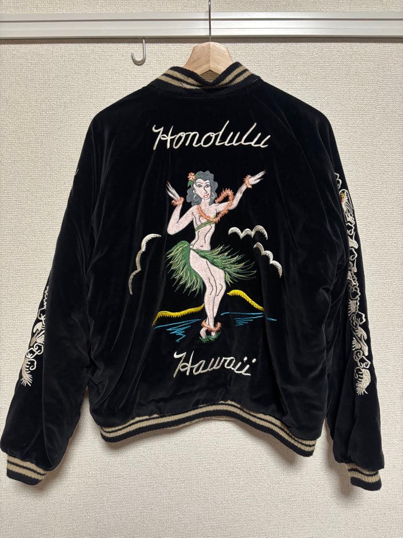 テーラー東洋 港商 スカジャン 40周年モデル 別珍 リバーシブル サイズ大L