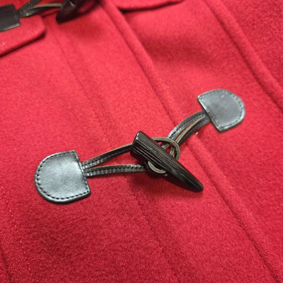 バーバリーブルーレーベル ダッフルコート ノバチェック 40 赤